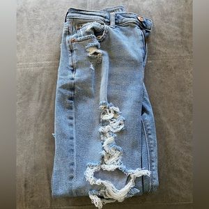 American Eagle mom jeans.